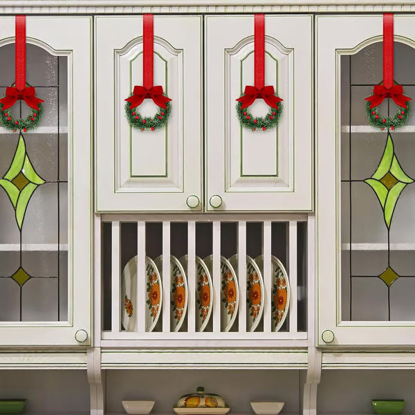 🔥LAST DAY 70% OFF🔥 Retrowavy Christmas Kitchen Cabinet Wreaths - Christmas / 1pcs