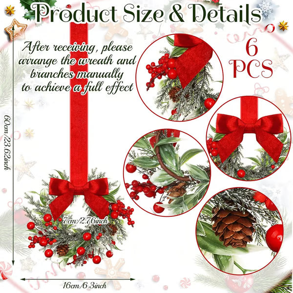 🔥LAST DAY 70% OFF🔥 Retrowavy Christmas Kitchen Cabinet Wreaths - Christmas / 1pcs