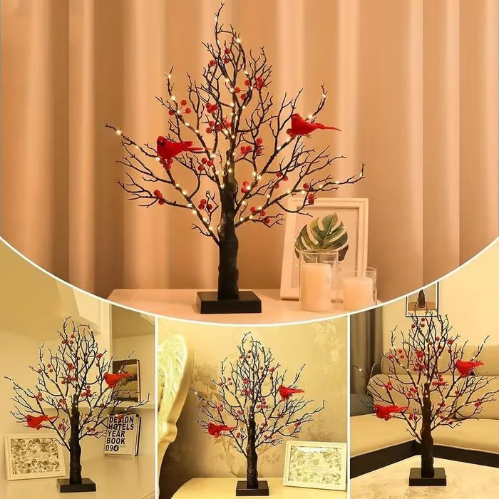 🐦Vintage Glowing Tree with Cardinals (Cópia)