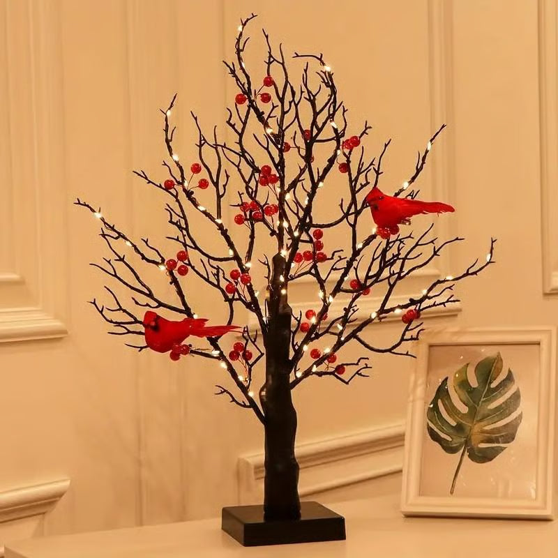 🐦Vintage Glowing Tree with Cardinals (Cópia)