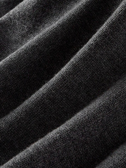 Premium Knitted Two-Piece Set – High Neck Sweater & Wide-Leg Trousers