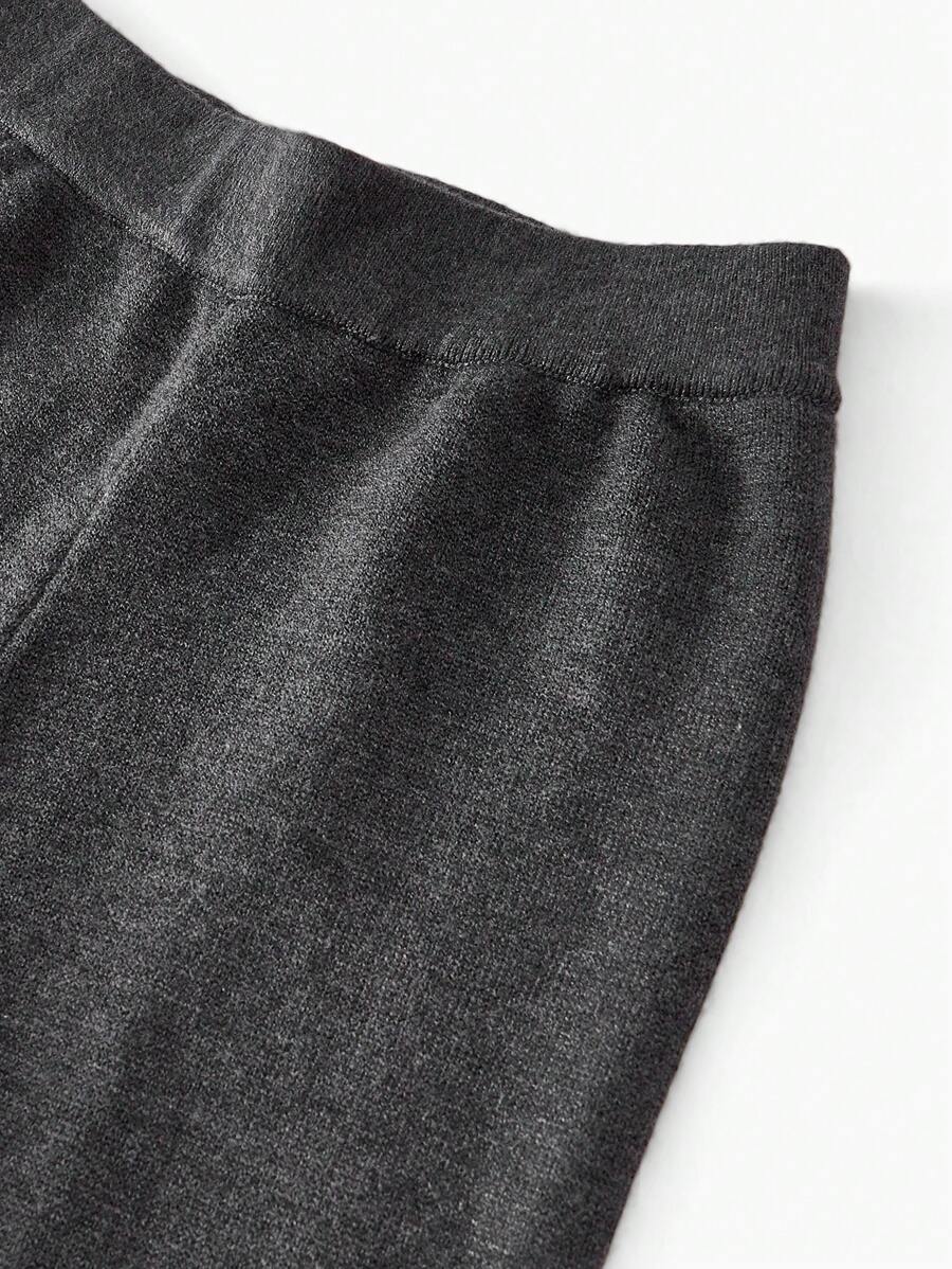 Premium Knitted Two-Piece Set – High Neck Sweater & Wide-Leg Trousers