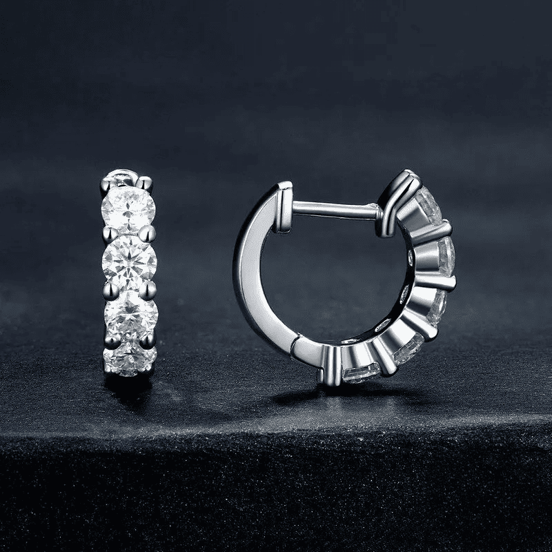 Ivictress Moissanite Hoop Earrings: Affordable Luxury Brilliance