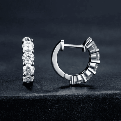 Ivictress Moissanite Hoop Earrings: Affordable Luxury Brilliance