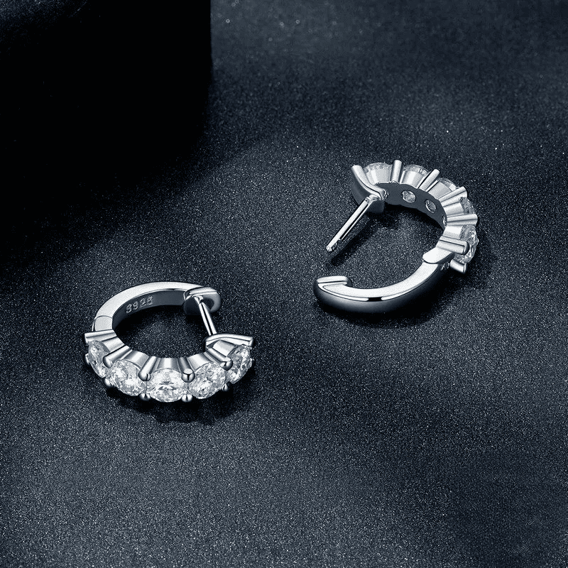 Ivictress Moissanite Hoop Earrings: Affordable Luxury Brilliance