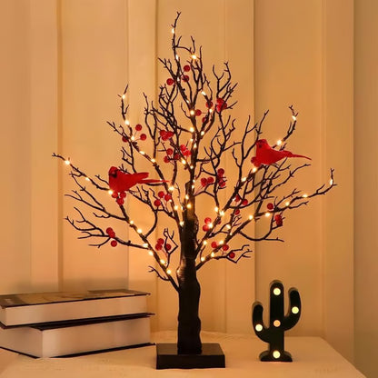 🐦Vintage Glowing Tree with Cardinals (Cópia)