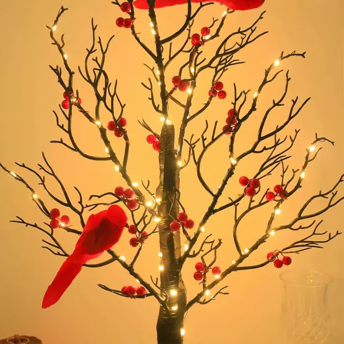 🐦Vintage Glowing Tree with Cardinals (Cópia)