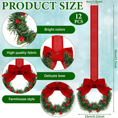 🔥LAST DAY 70% OFF🔥 Retrowavy Christmas Kitchen Cabinet Wreaths - Christmas / 1pcs