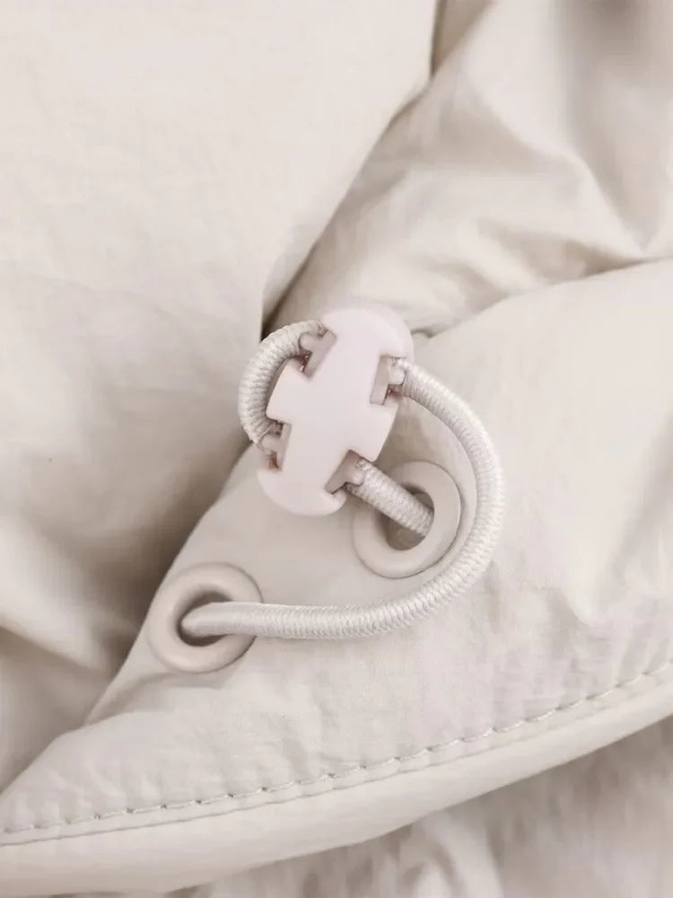 Elegant Women's Hooded Cotton Jacket - Warm & Stylish