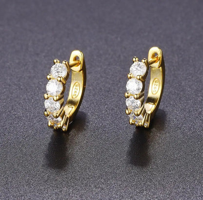 Radiant Moissanite Hoop Earrings - Affordable Luxury