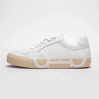 Women's Simple White Leather Comfort Shoes