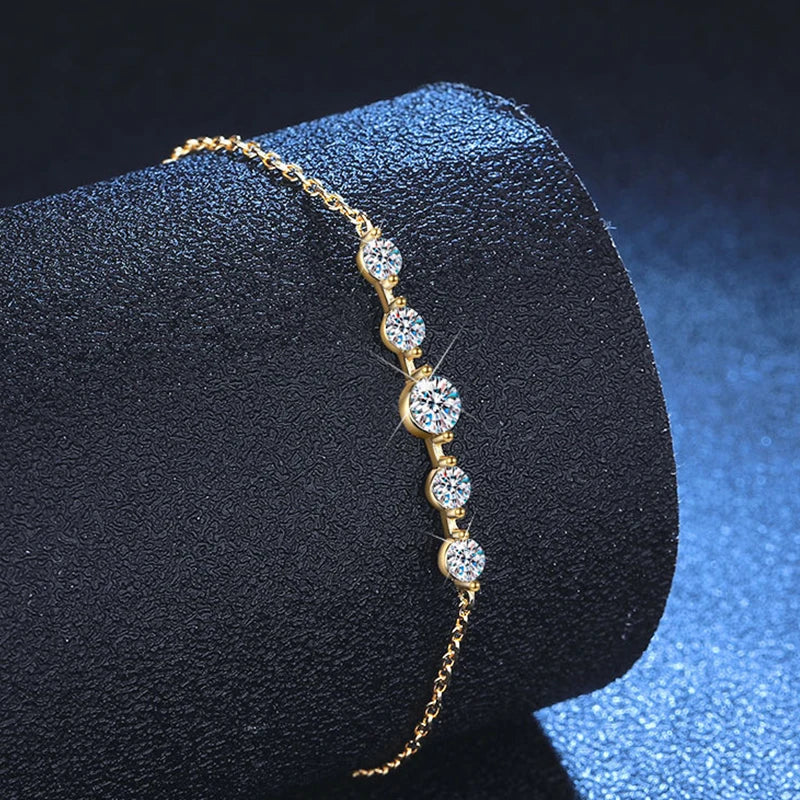 Luxury Moissanite Diamond Bracelet - Affordable Elegance
