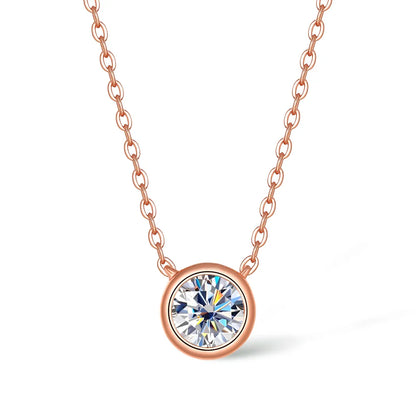 Radiant Moissanite Luxury Necklace - 18k Gold Plated Elegance