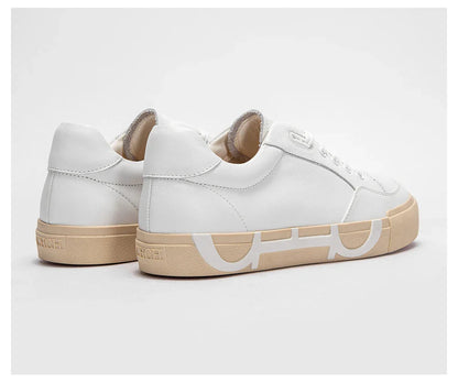 Women's Simple White Leather Comfort Shoes