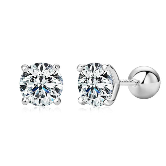 Exquisite Moissanite Stud Earrings - Affordable Luxury & Brilliance