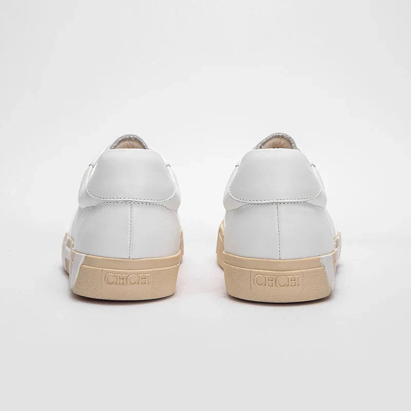 Women's Simple White Leather Comfort Shoes