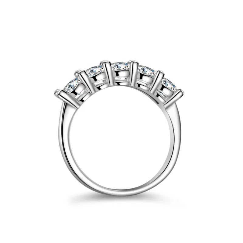 Radiant Moissanite Elegance Ring