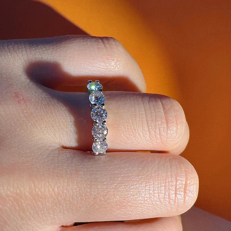 Radiant Moissanite Elegance Ring