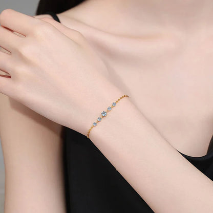 Luxury Moissanite Diamond Bracelet - Affordable Elegance