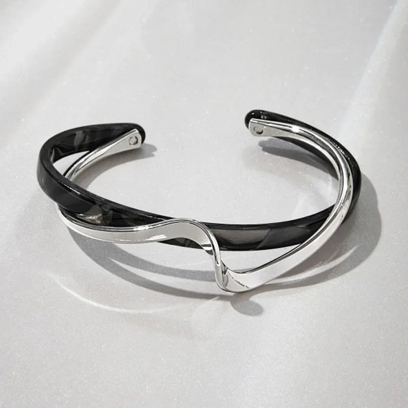 Elegant Geometric Metal Bangles for Women
