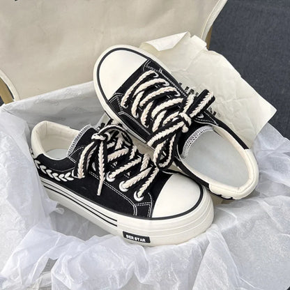 Women's Canvas Platform Sneakers