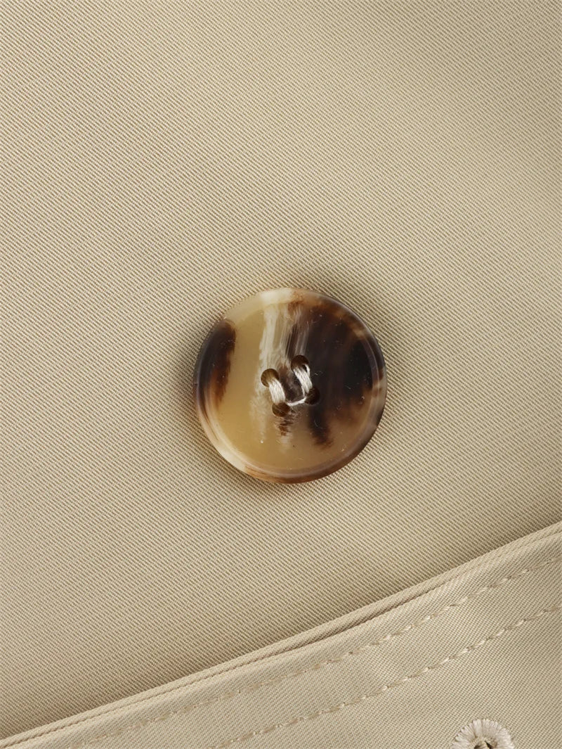 Elite Women's Cropped Trench Coat with Belt - Spring Fashion 2025