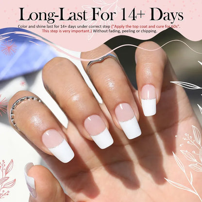 Gel Nail Sticker Kit - Free UV Lamp - Perfect Nails in Minutes