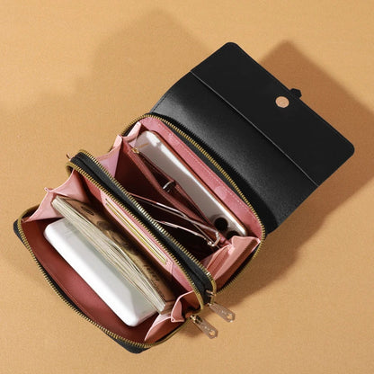 Elegant Crossbody Shoulder Bag for Women - Stylish Cellphone and Card Holder