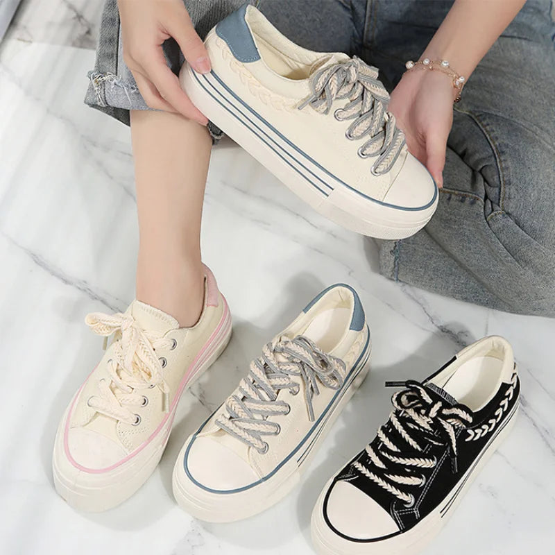 Women's Canvas Platform Sneakers