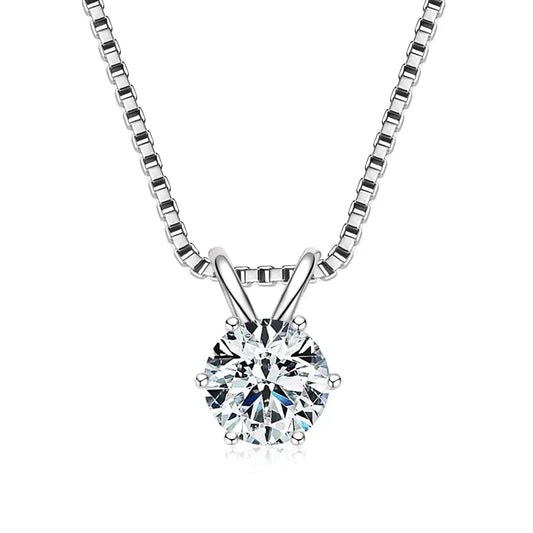 Luminous Moissanite Pendant Necklace - Affordable Luxury