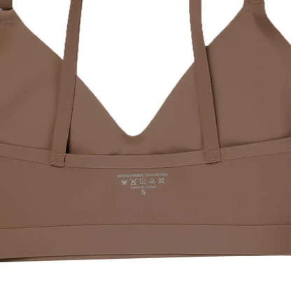 Stylish Solid Ice Silk Seamless Wireless Bra & Underwear Set