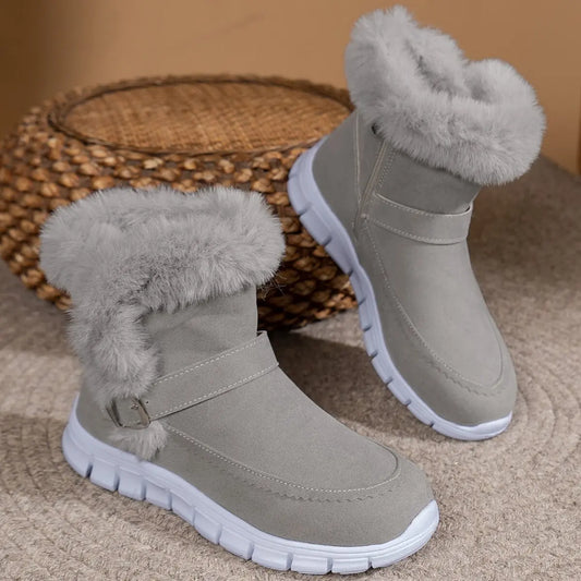 Women's Warm Plush Mid Calf Snow Boots
