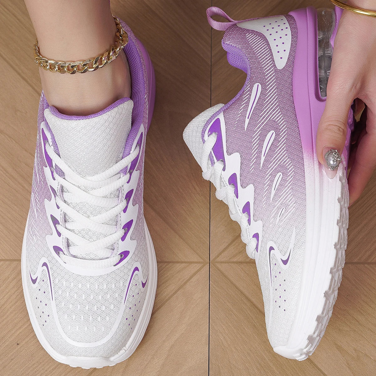Women's Air Cushion Breathable Walking Sneakers