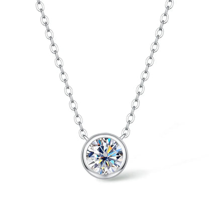 Radiant Moissanite Luxury Necklace - 18k Gold Plated Elegance