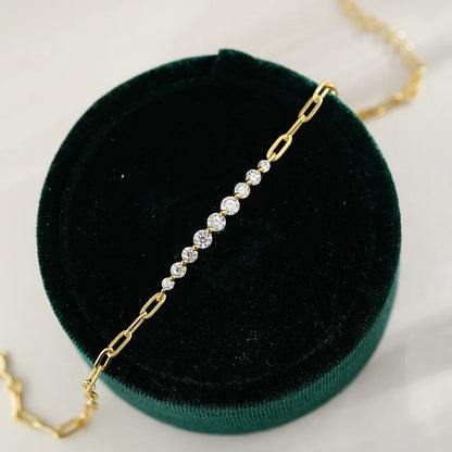 Luxury Moissanite Diamond Bracelet - Affordable Elegance