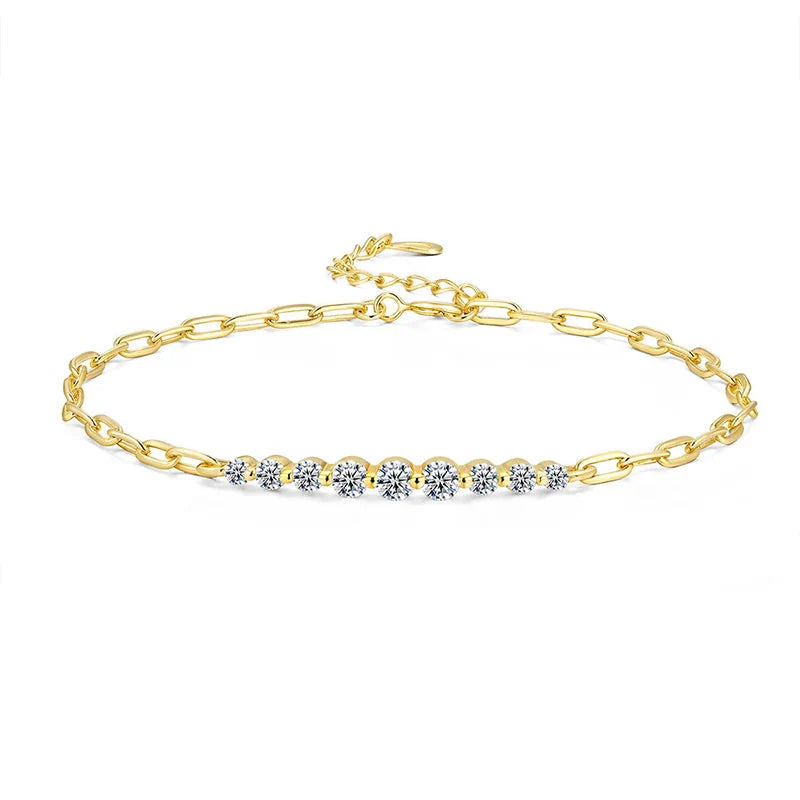 Luxury Moissanite Diamond Bracelet - Affordable Elegance