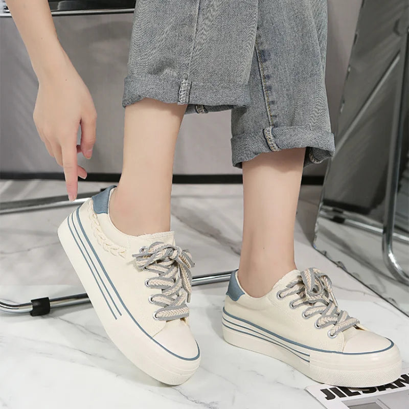 Women's Canvas Platform Sneakers