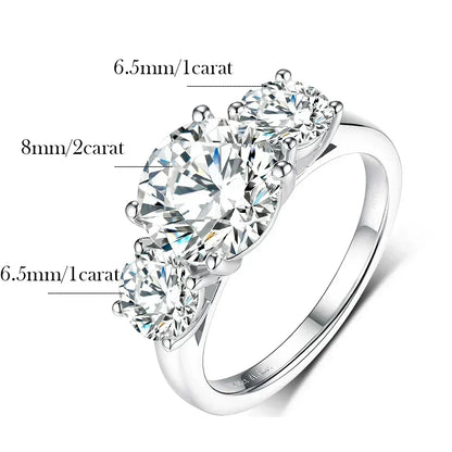Luminous Moissanite Elegance Ring - Affordable Luxury