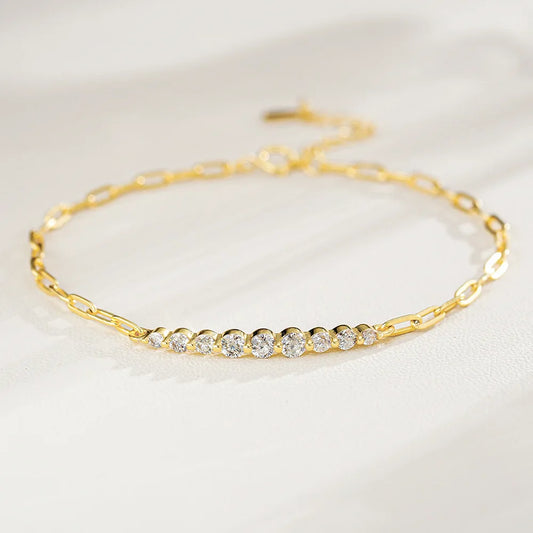 Luxury Moissanite Diamond Bracelet - Affordable Elegance