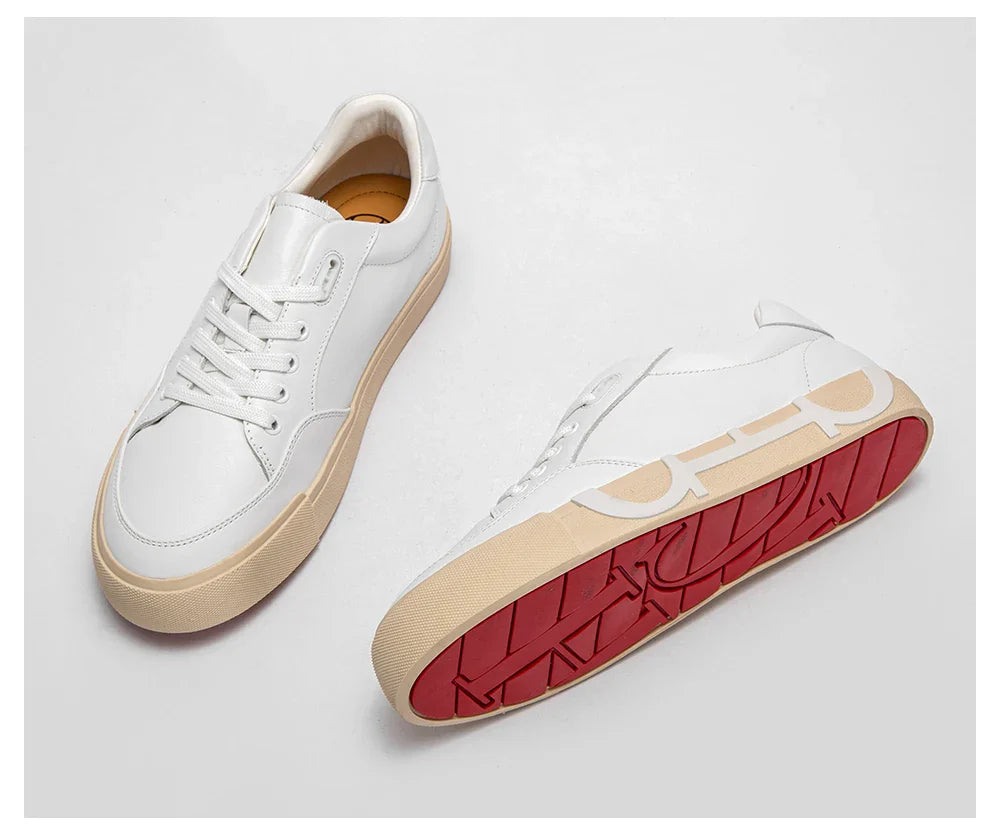 Women's Simple White Leather Comfort Shoes