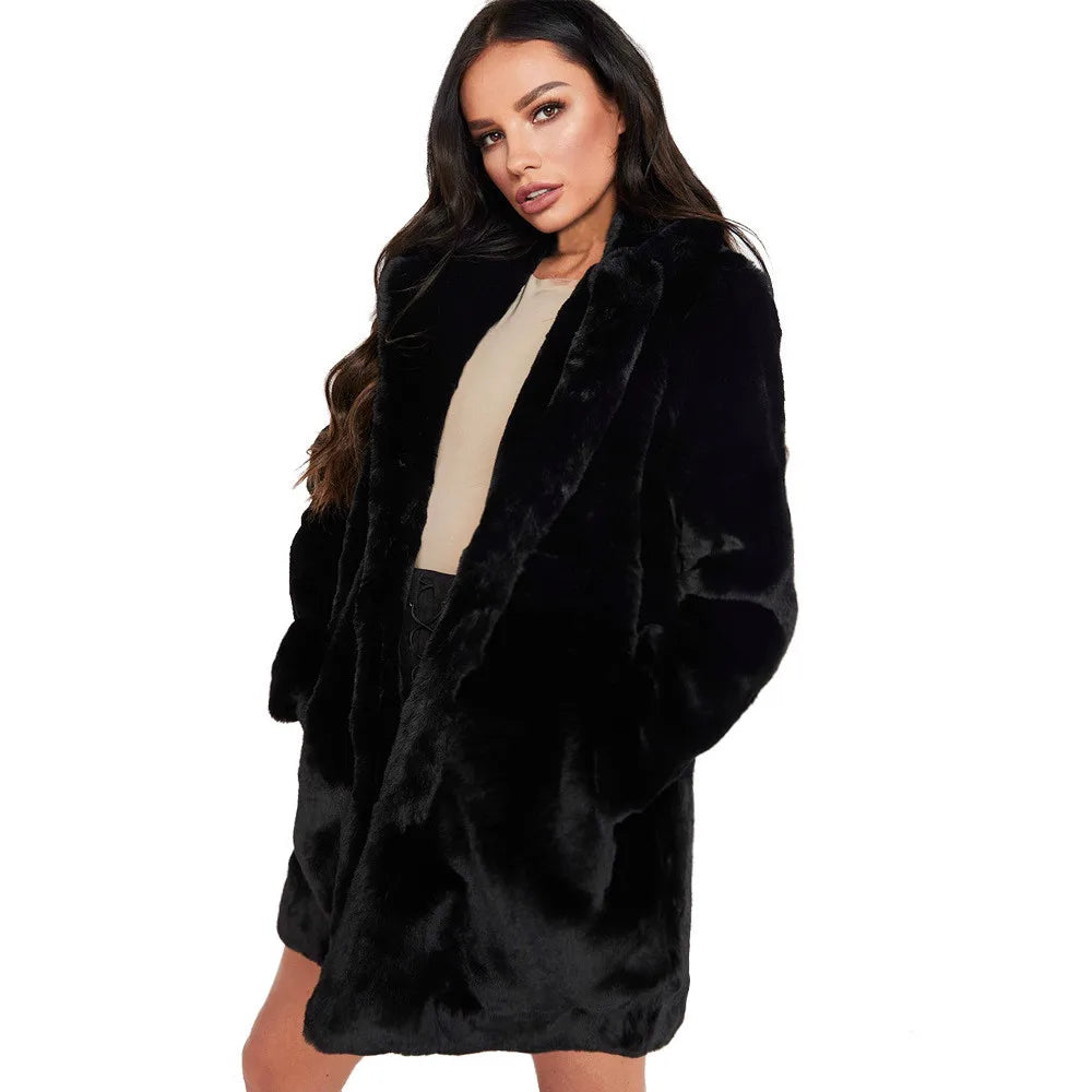 Winter Women's Faux Fur Coat High Quality