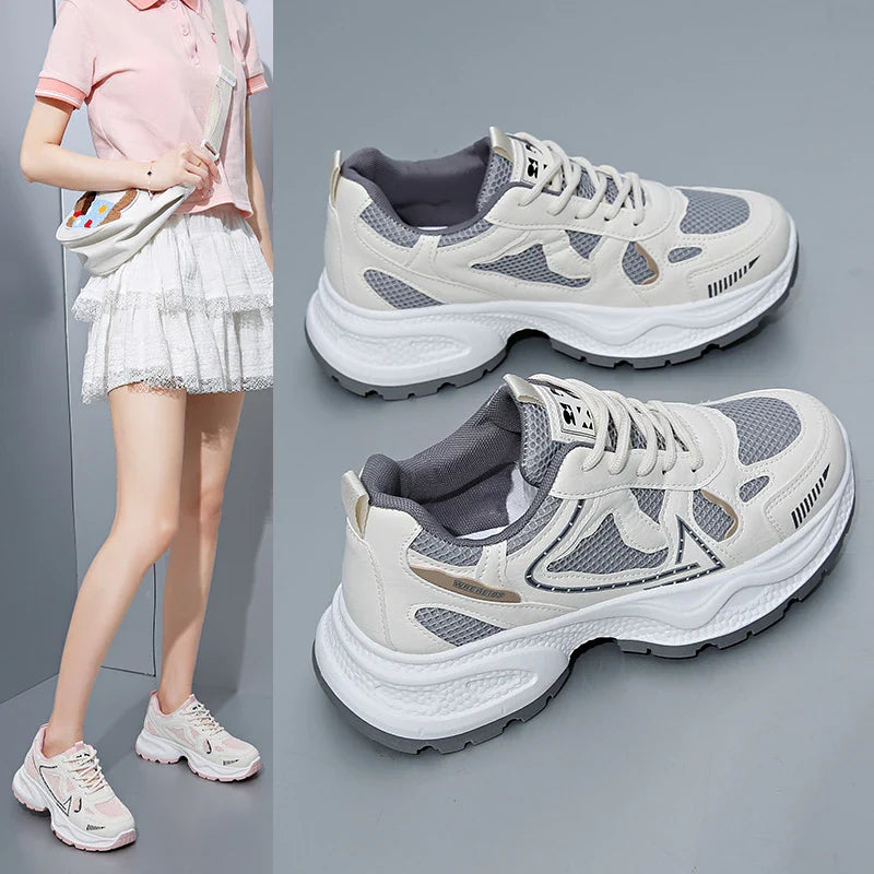 Stylish Women's Thick-Soled Sports Shoes