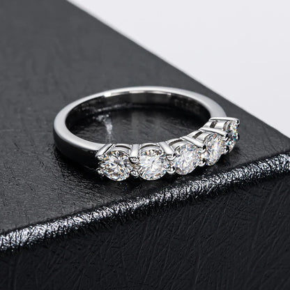 Radiant Moissanite Elegance Ring