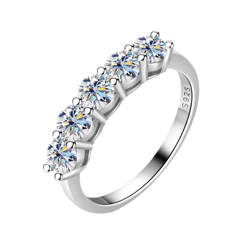 Radiant Moissanite Elegance Ring