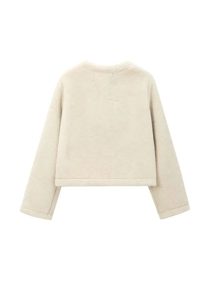 Luxurious Faux Fur Jacket with Toggle Closure