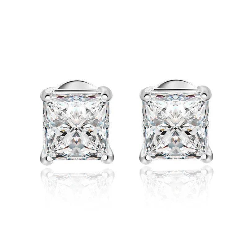 Ivictress Luxurious Moissanite Stud Earrings - Unmatched Brilliance and Elegance