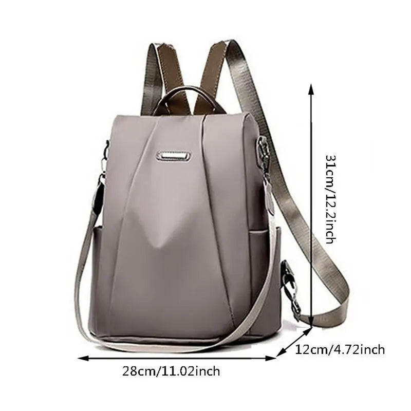 Elegant Women's Multifunction Backpack with Detachable Strap