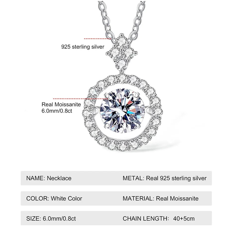 Exquisite Moissanite Crown Necklace - Luxury and Brilliance