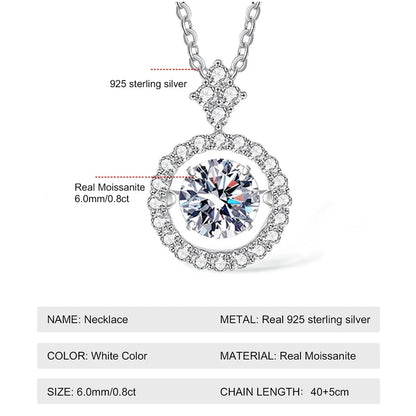 Exquisite Moissanite Crown Necklace - Luxury and Brilliance