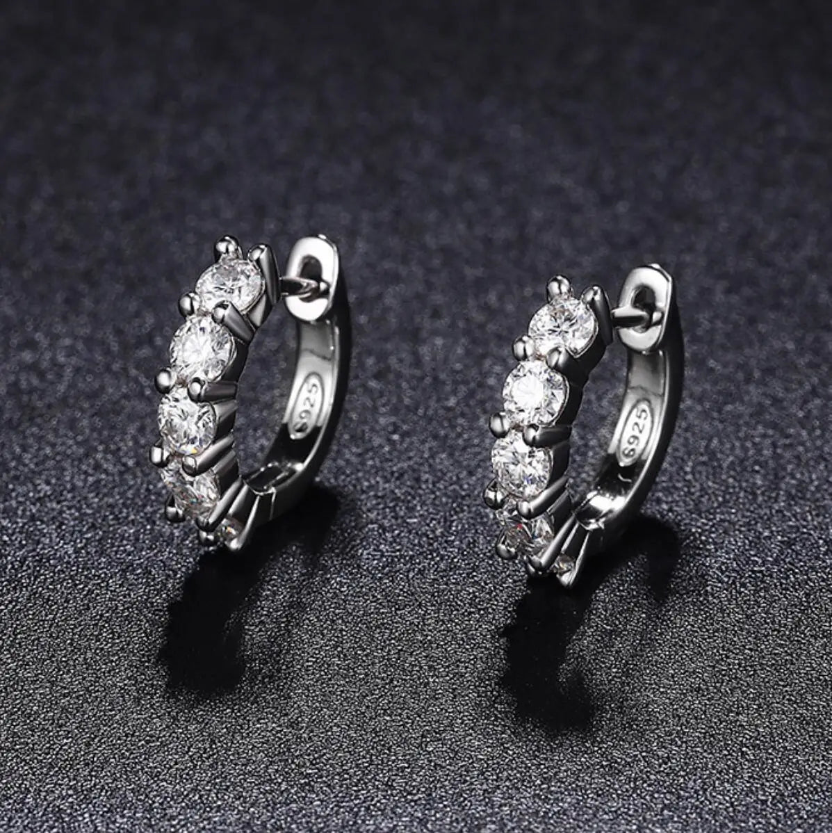 Radiant Moissanite Hoop Earrings - Affordable Luxury
